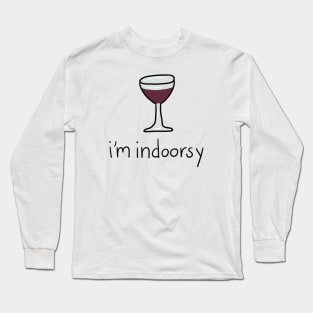 Wine Indoorsy Long Sleeve T-Shirt